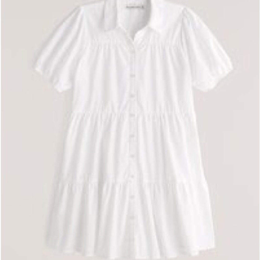 Abercrombie & Fitch Poplin Trapeze Shirt Dress